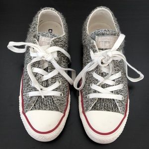 CONVERSE Sneakers with woven fabric. Size 6. Grey.